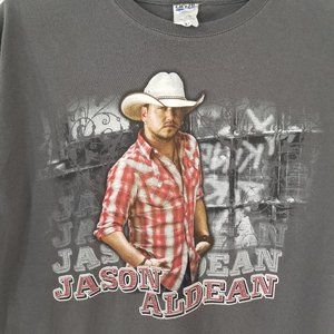 ⭐Jason Aldean 2011 Tour T-Shirt Country Music Tee